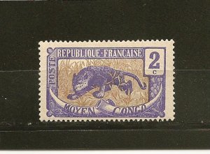 French Middle Congo SC#2 Leopard Mint Hinged