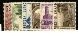 1953 Norfolk Island Sc#13-18 MNH** ( 1748 BCX2 )