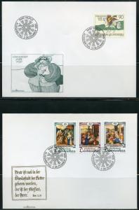 LIECHTENSTEIN LOT IV  OF 24  LATE DATE FIRST DAY COVERS 