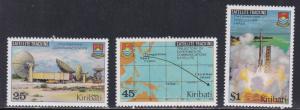Kiribati # 349-351, NASDA Satellite Tracking Station, Mint NH
