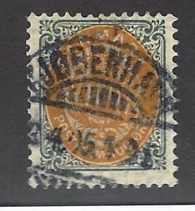 Denmark  SC#52 Used F-VF SCV$35.00...A fascinating spot!