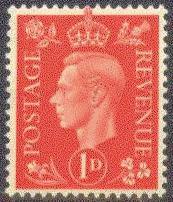 GREAT BRITAIN  236 MINT OG 1937 4p ultra KGVI DEFINITIVE