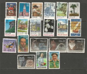 USA Postage Stamps Used (41 stamps)