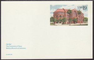 US UX155 Old Red,University of Texas Postal Card Unused VF