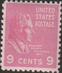 # 814 MINT NEVER HINGED ( MNH ) WILLIAM H. HARRISON