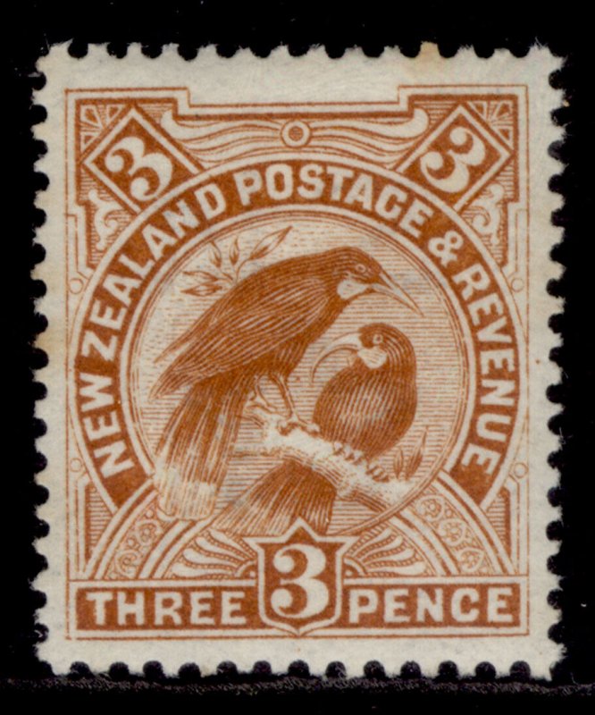 NEW ZEALAND EDVII SG383a, 3d yellow-brown, M MINT. Cat £50. 