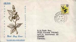 Fiji, First Day Cover, Flowers