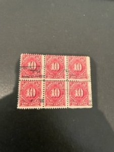 Us sc J65 u block of 6