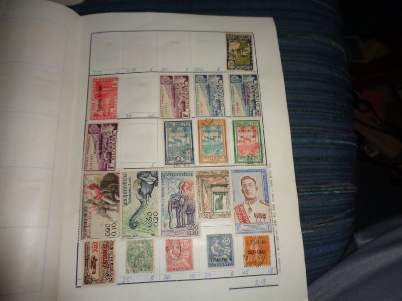 FRENCH COLONY COLLECTION IN ALBUM, BOTH MINT AN USED