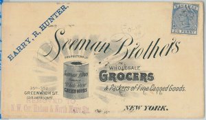 65657 - BAHAMAS - POSTAL HISTORY -  Advertising cover to USA 1898 - FOOD Grocery