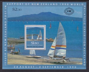New Zealand 996a Sailboats Souvenir Sheet MNH VF
