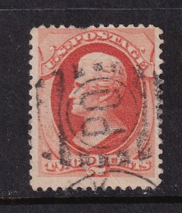 1878 Jackson Sc 183 used single 2c vermilion (K8