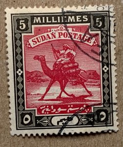 Sudan 1898 5m Camel Post, nicely used. Scott 12, CV $1.75. SG 13