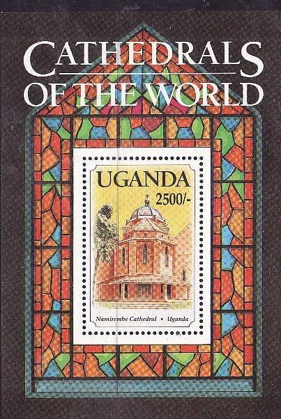 Uganda-Sc#1163- id2-unused NH sheet-Cathedrals of the World-Namirembe-1993-