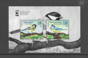 BIRDS - BOSNIA #388a (CROAT)  EURASIAN BLUE TIT  MNH