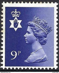 GREAT BRITAIN Northern Ireland 1978 QEII 9p Violet Machin SGNI26 MNH