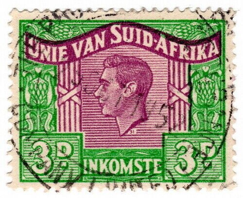 (I.B) South Africa Revenue : Duty Stamp 3d (Afrikaans)