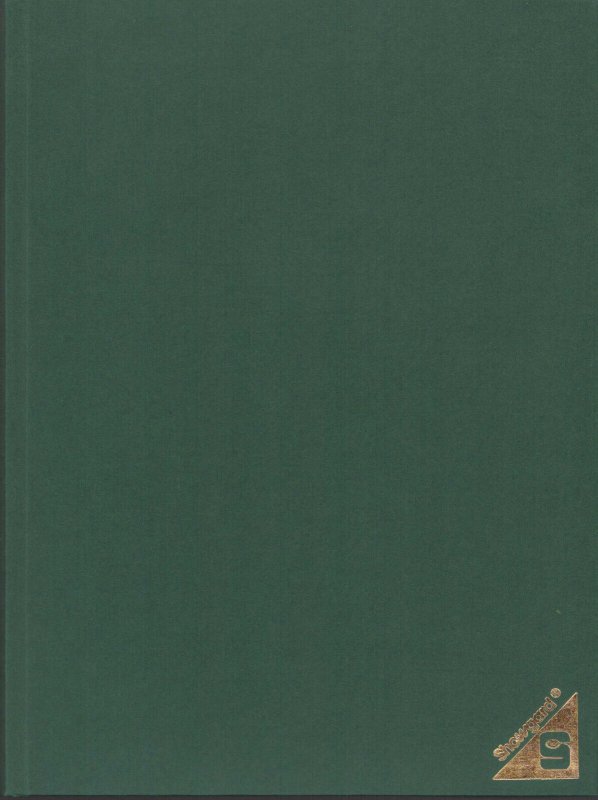 Showgard GREEN Stockbook 12 White Double-sided Pages-Glassine Interleaving  OPEN