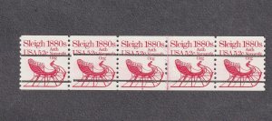 PNC5 5.2c Sleigh P/C 6 Gap 2L US #1900a MNH F-VF