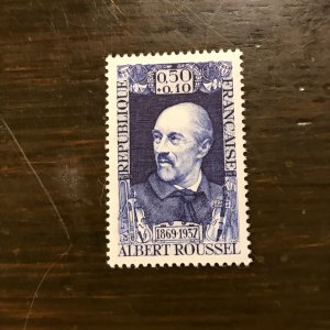 France SC B428 MNH -50¢+10¢ Semi-Postal, Albert Roussel, Musician (6) - Sup