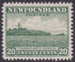 NEWFOUNDLAND 1941-44 20c Cape Race SG286 fresh MNH.........................A3964