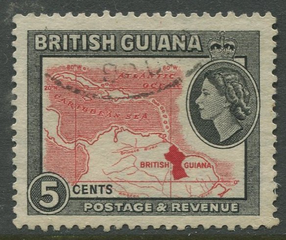 STAMP STATION PERTH British Guiana #257 QEII Definitive Issue Used CV$0.25