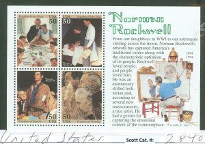 United States #2840 Mint (NH) Souvenir Sheet