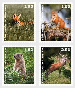 2024 Liechtenstein Wild Animals (4) (Scott NA) MNH