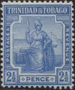 Trinidad and Tobago 1913 SG151 2½d blue Britannia MLH