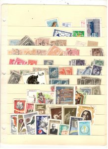 ROMANIA COLLECTION ON STOCK SHEET MINT/USED