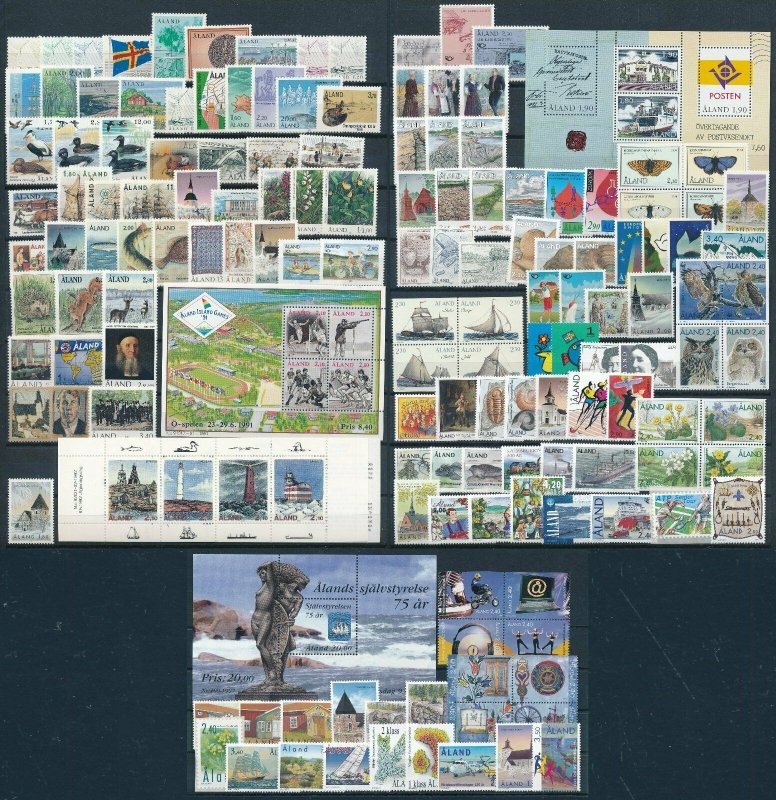 Aland Åland 1984-1999 Complete MNH Collection