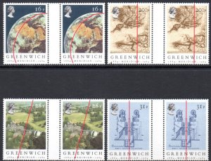 GREAT BRITIAN 1158-61 MNH GUTTER PAIRS SCV $4.80 BIN $3.50 SPACE