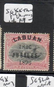 LABUAN  8C JUBILEE TONED PFS     SG 88    MOG    PP0515H