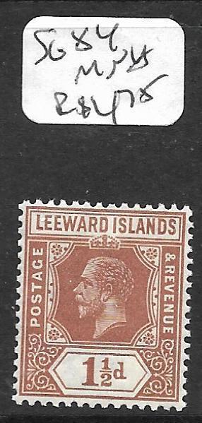 LEEWARD ISLANDS  (PP0105B) KGV  DIE I  1 1/2D  SG  84    MNH