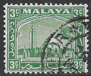 Malaysia - Selangor 46B  1941   3 cent fine used