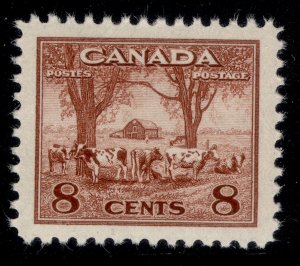CANADA GVI SG383, 8c red-brown, NH MINT.