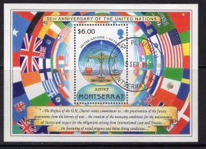 MONTSERRAT SGMS979 1995 ANNIVERSARY OF THE UNITED STATES FINE USED