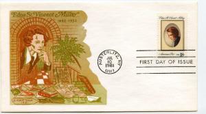 1926 Edna St Vincent Millay Doris Gold, FDC