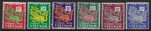 South Vietnam J-1-6 1952   fine mint  - hinged