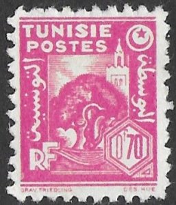 Tunisia # 169   Mosque & Olive Tree - 70c  (1) VLH Unused