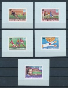 [112784] Central African Rep. 1978 World Cup football Silver OVP Imperf. MNH