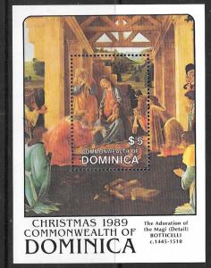 DOMINICA SGMS1325b 1989 CHRISTMAS MNH