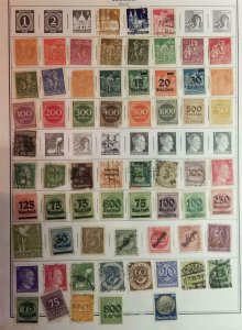 GERMANY Stamp Lot Used Album Page T1039