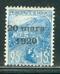 Monaco Scott # B15, mint hr