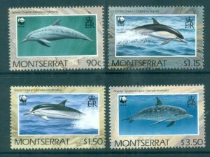 Montserrat 1990 WWF Dolphins MUH lot76175