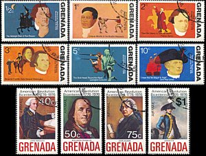 Grenada 628-633,C29-C32, CTO, American Revolution Bicentennial