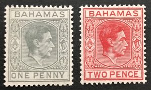 Bahamas #101A, 103A - King George VI - 1941 - MNH