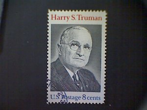 Stamp, United States, Scott #1499, used (o), 1973, Harry S. Truman, 8¢