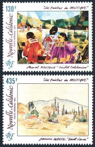 New Caledonia C226-C227, MNH. Michel 925-926. Paintings, 1991.