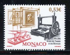 Monaco 2406 MNH,  Museum of Postage Stamps & Money 10th. Anniv. Issue from 2006.